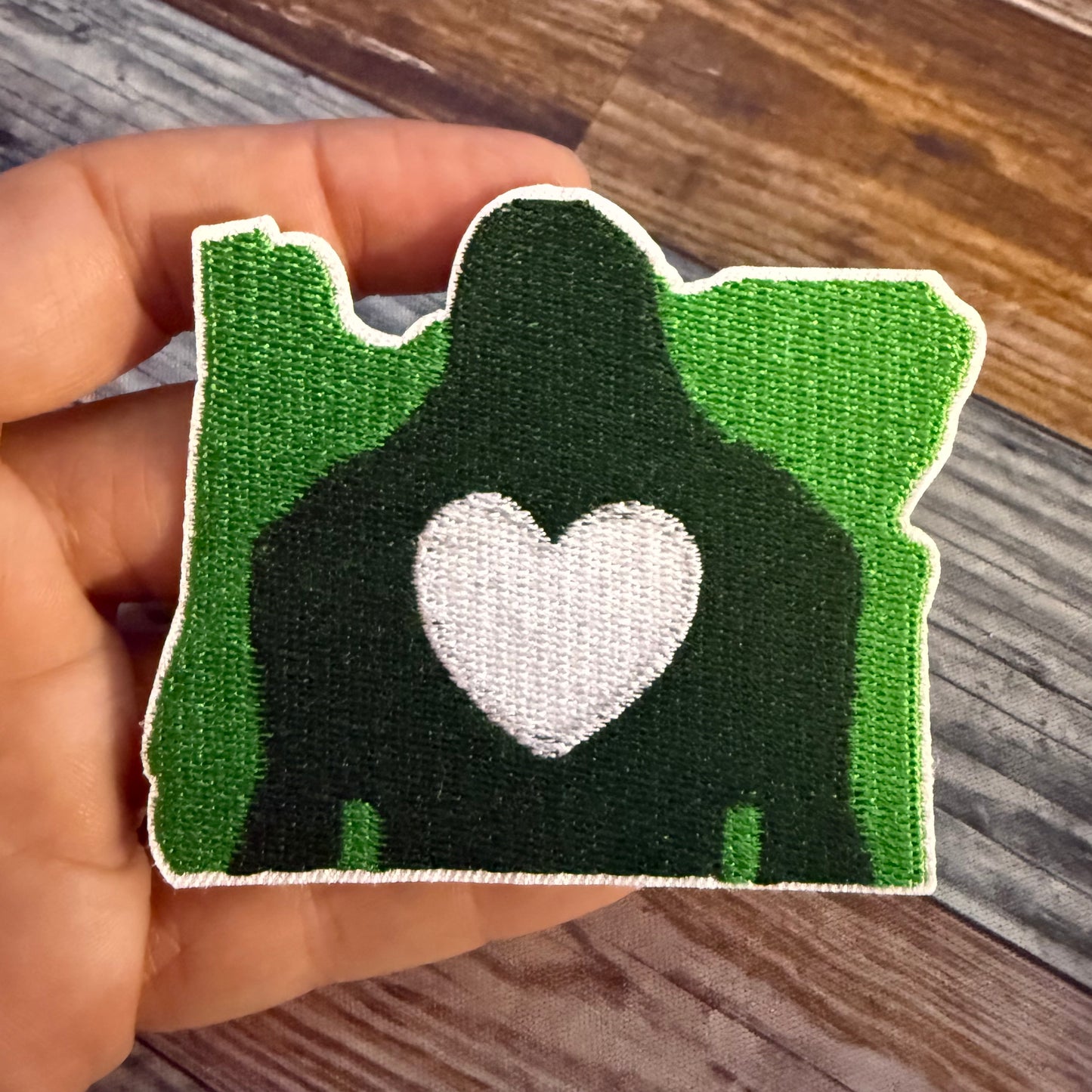 Oregon Loves Bigfoot Embroidered Patch | Patch | Cryptids | Retro & Vintage
