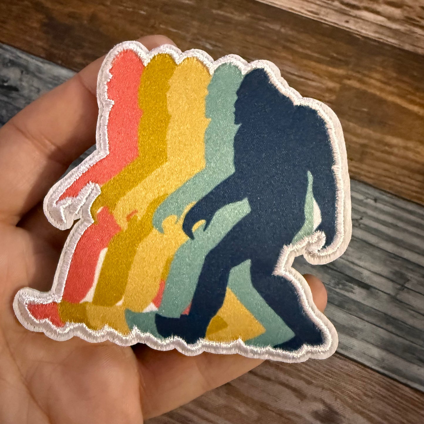 Retro Bigfoot Embroidered Patch | Patch | Cryptids | Retro & Vintage