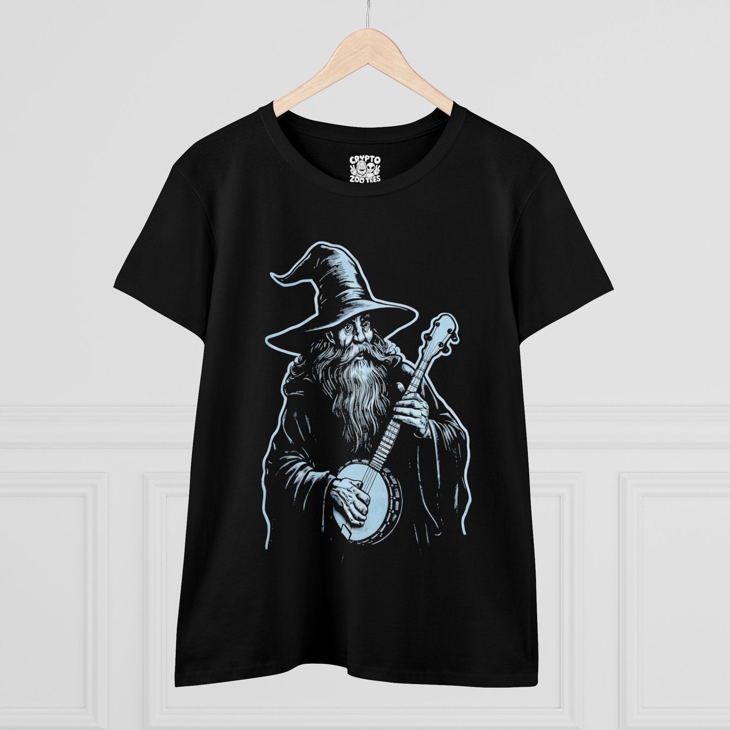 T-Shirt - banjo wizard ladies tee from Crypto Zoo Tees
