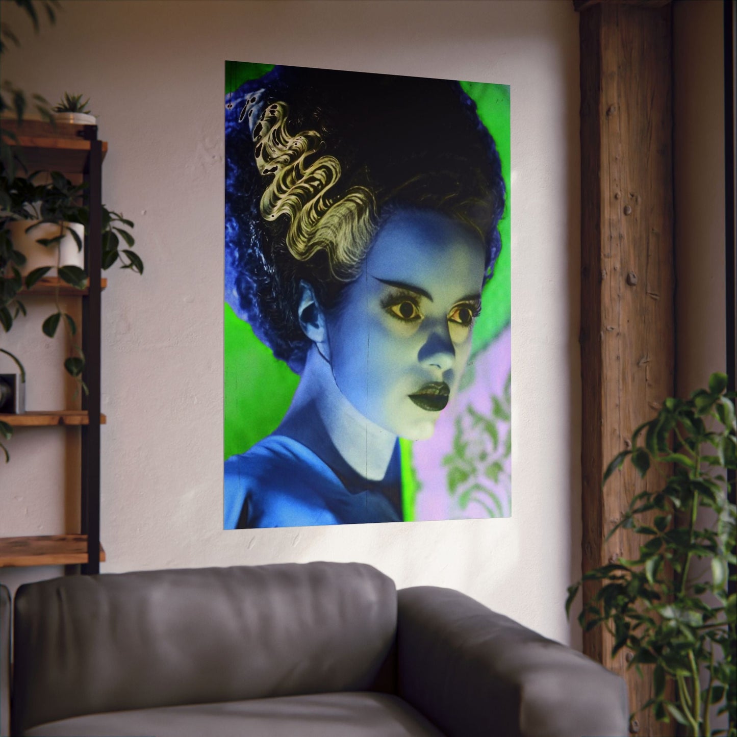 Poster - Bride of Frankenstein Print | Wall Art | Horror, Retro & Vintage | Goth/Gothic from Crypto Zoo Tees