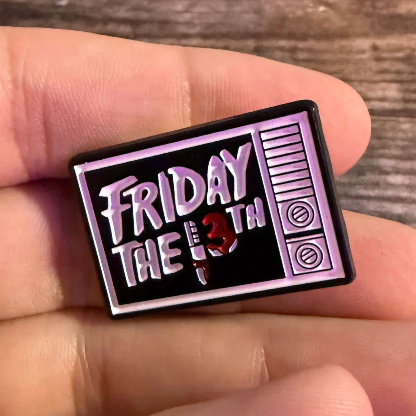 - Friday the 13th Pinback Button | Pinback Button | Horror | Retro & Vintage from Crypto Zoo Tees