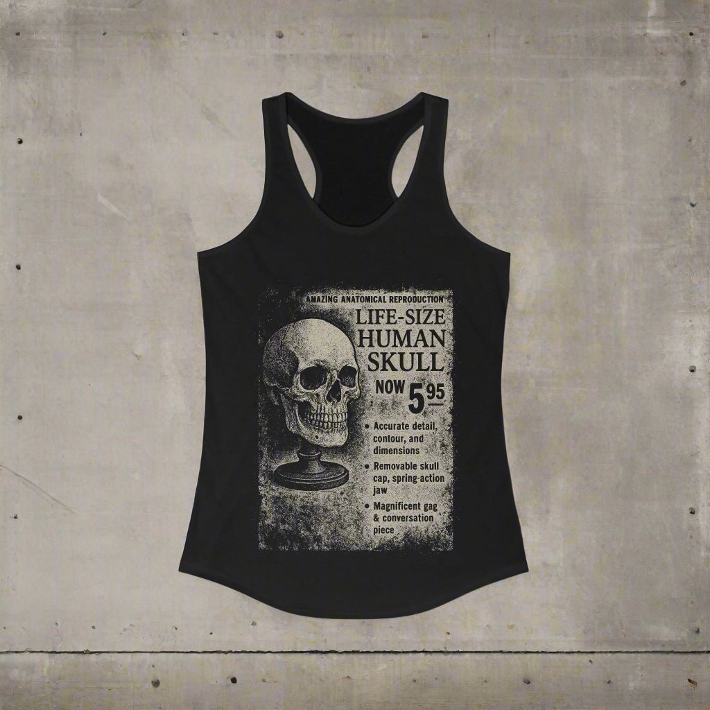 T-Shirt - Life - Sized Skull Ad Apparel | T-shirt, Sweatshirt, Hoodie, Tank | Horror, Skulls & Skeletons | Retro & Vintage from Crypto Zoo Tees