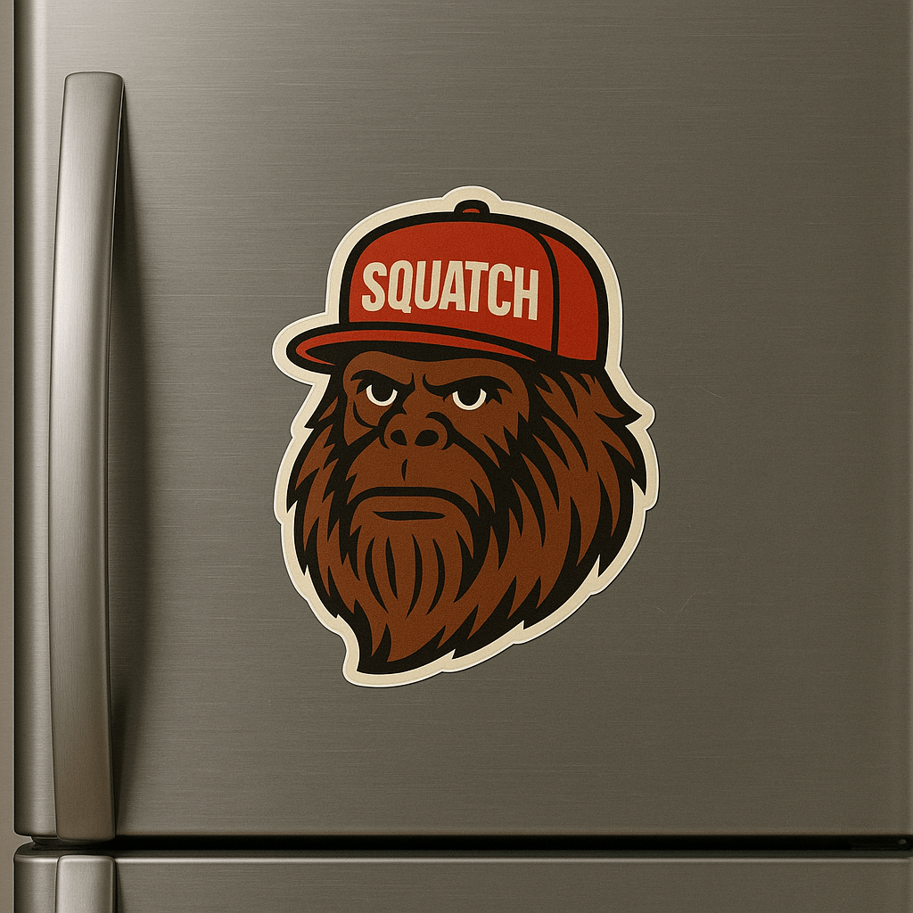 Paper products - Squatch Hat Sticker | Cryptids, Funny | Rockabilly, Punk from Crypto Zoo Tees
