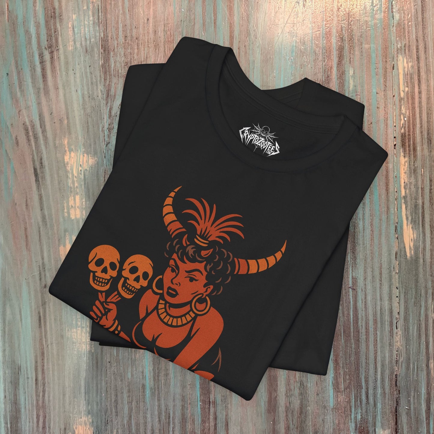 T-Shirt - Voodoo Queen Comic | Unisex T-shirt (Bella+Canvas 3001) | Horror, Spiritual | Rockabilly, Punk from Crypto Zoo Tees