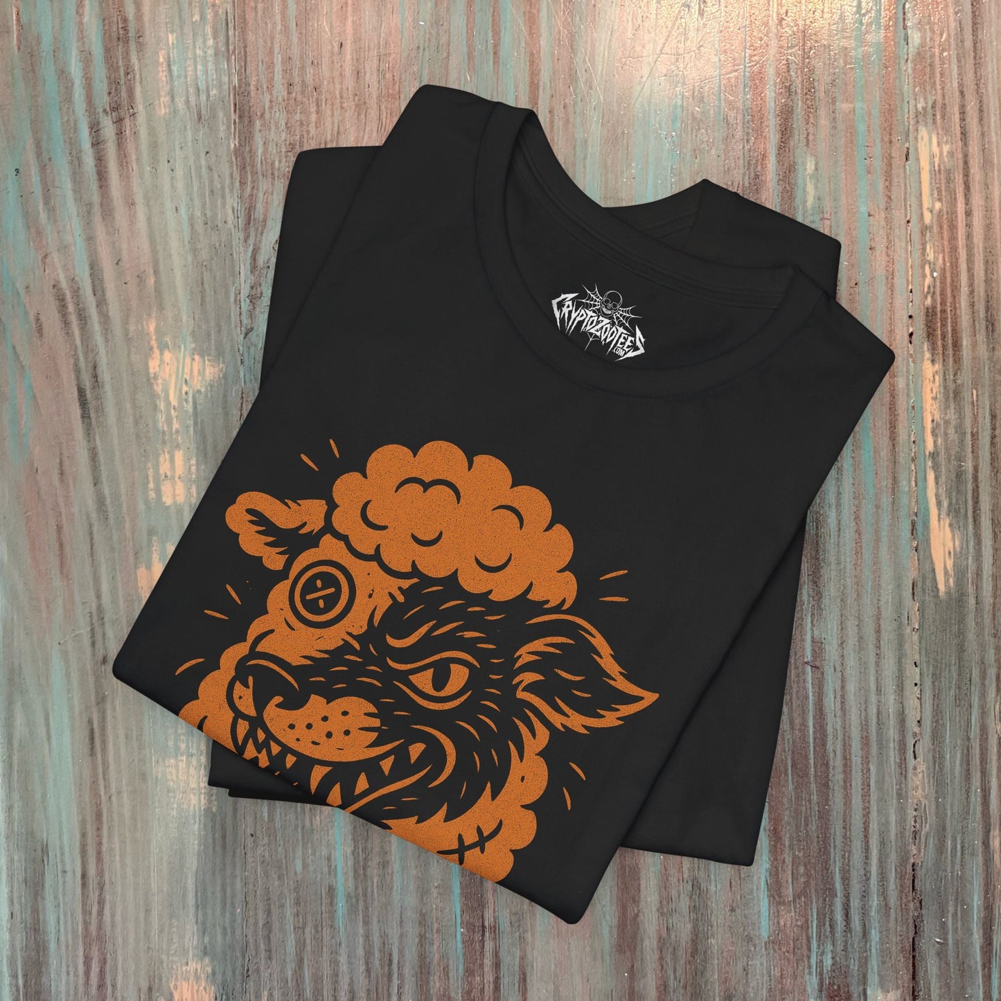 T-Shirt - Wolf in Sheep's Clothing | Unisex T-shirt (Bella+Canvas 3001) | Animals, Funny | Goth/Gothic from Crypto Zoo Tees