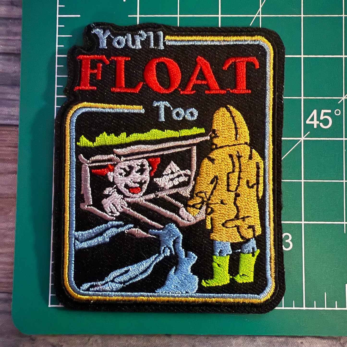 - You’ll Float Too Patch | Embroidered Patch | Horror | Punk from Crypto Zoo Tees
