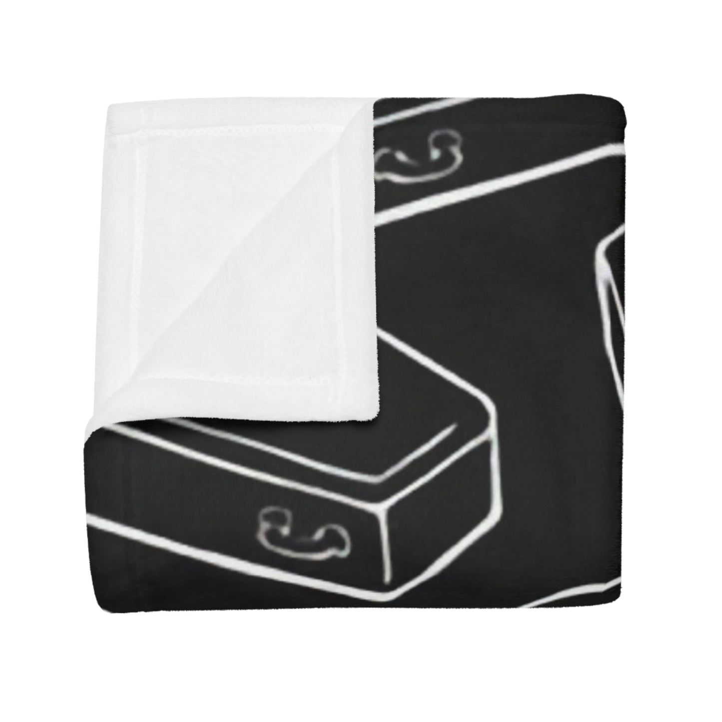 Home Decor - GOTHIC COFFIN THROW: Plush Fleece Blanket for Goth Home Decor Oddities - Halloween Spooky Horror from Crypto Zoo Tees