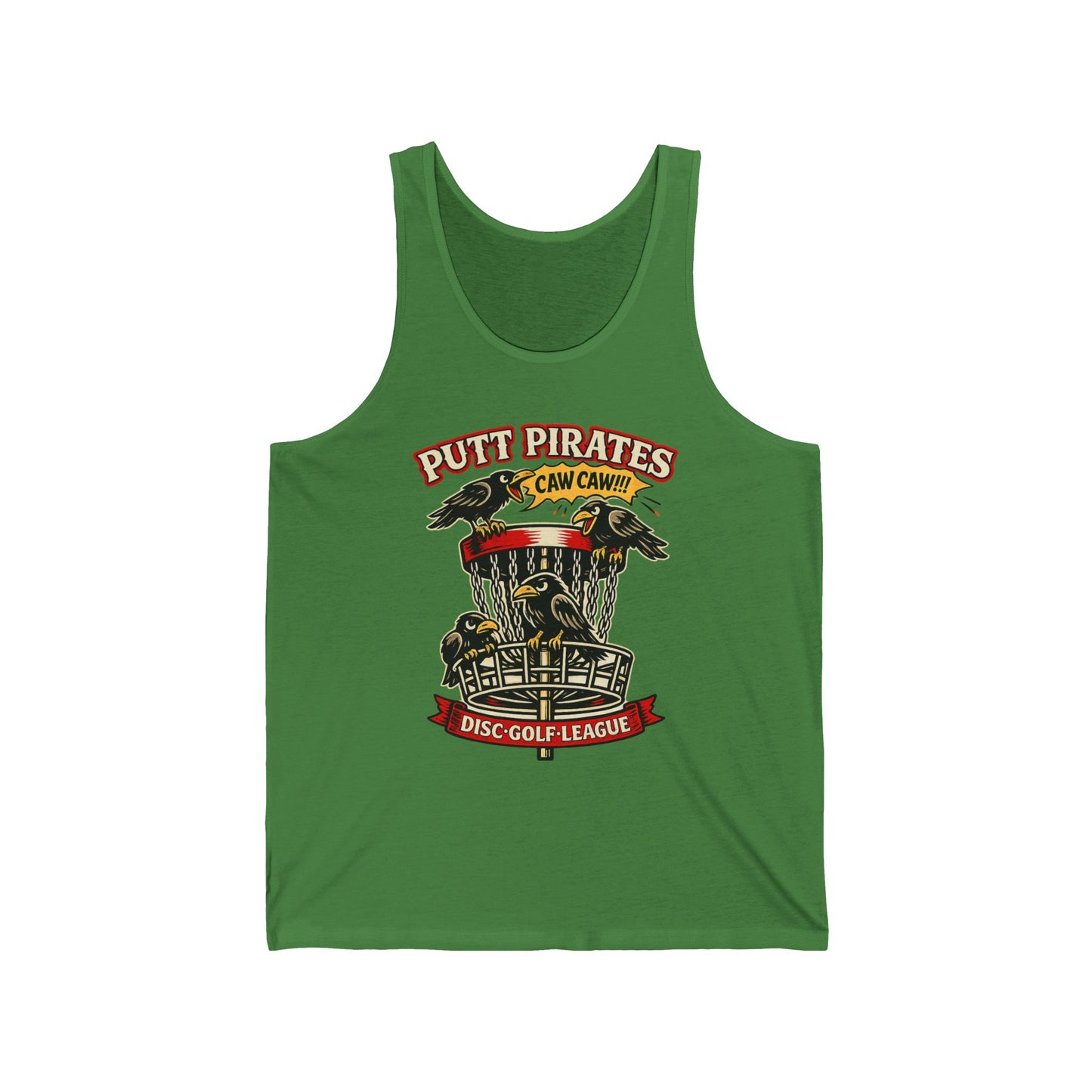 Mike Mui Caw Caw Tank - Putt Pirates Disc Golf Tank — Putt Pirates Caw Caw! League Tank Top