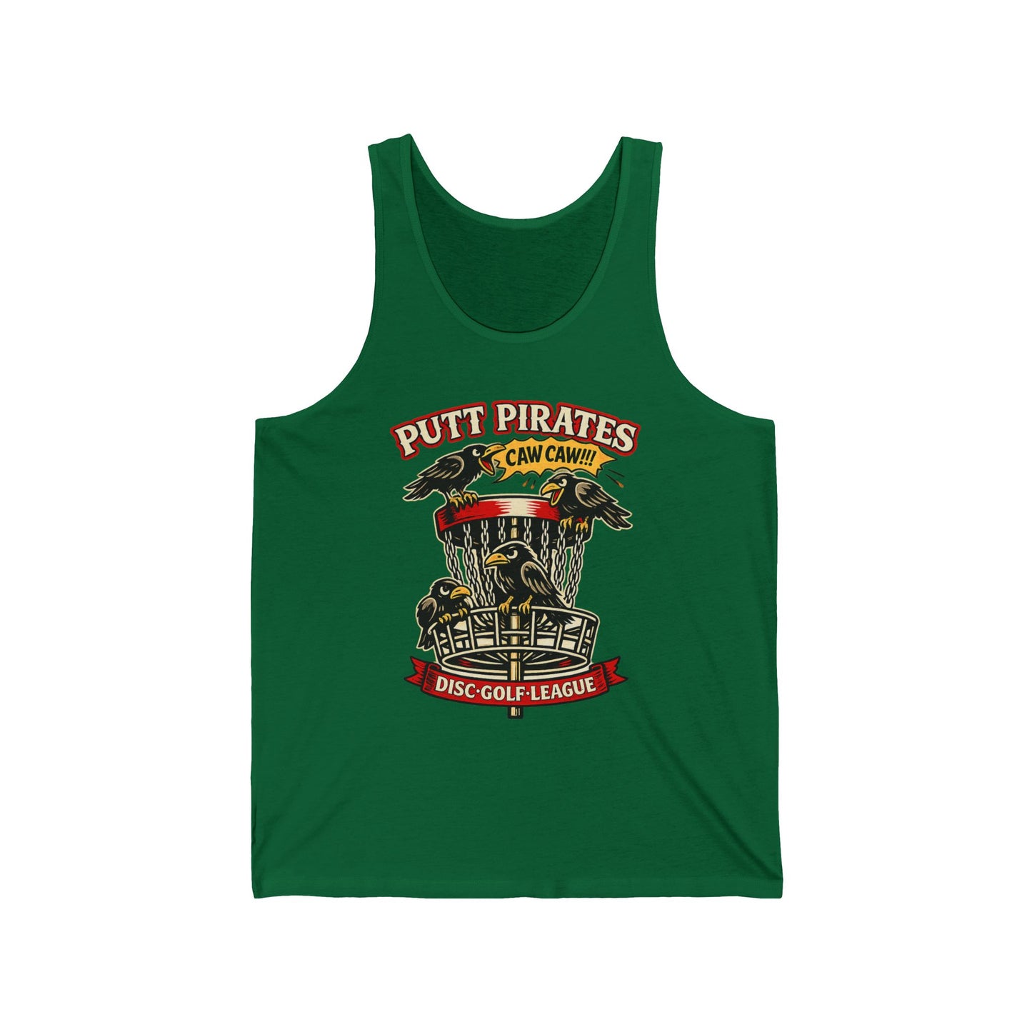 Mike Mui Caw Caw Tank - Putt Pirates Disc Golf Tank — Putt Pirates Caw Caw! League Tank Top