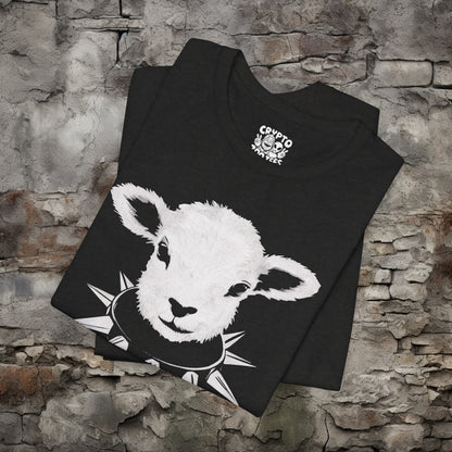 Lamb With Spiked Collar Head Tee | Bella + Canvas Unisex T-shirt