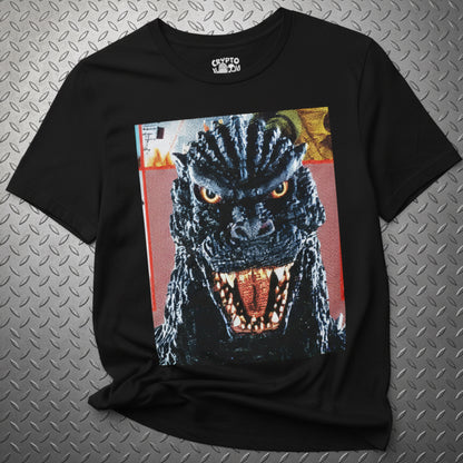Godzilla Kaiju Shirt Heavy Cotton Gildan 5000 Flat Lay
