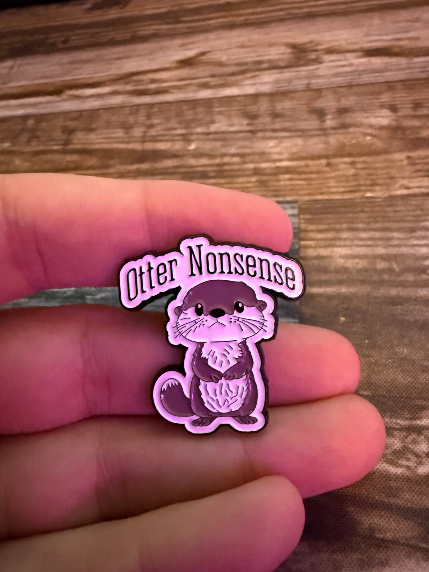 Otter Nonsense Pinback Button | Pinback Button | Funny, Animals | Cute Sea Otter