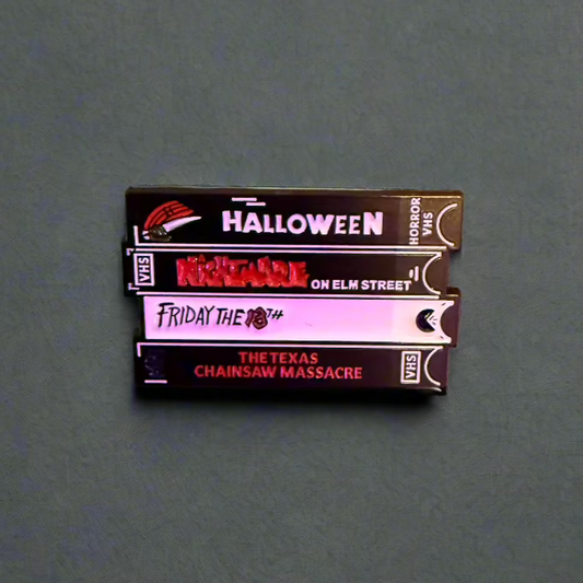 Horror Movie VHS Classics Pinback Button | Pinback Button | Horror, Halloween | Retro & Vintage