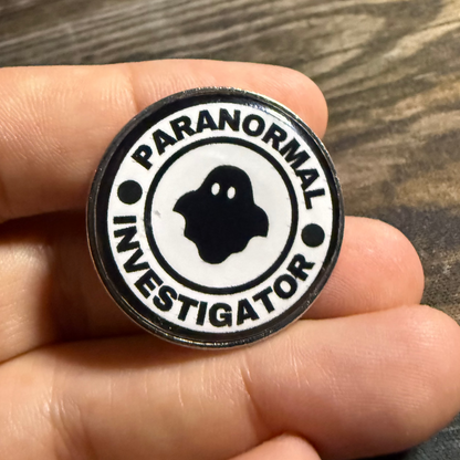 Paranormal Investigator Pinback Button | Pinback Button | Ghosts & Paranormal | Horror