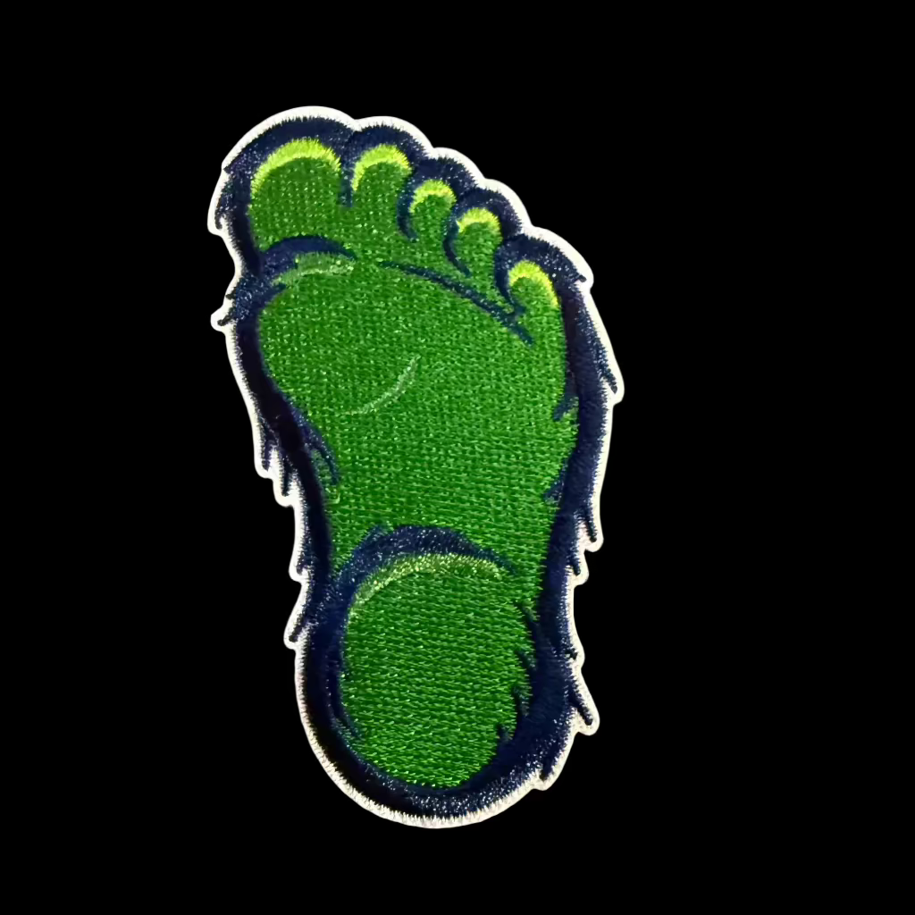 Bigfoot Footprint Embroidered Patch | Patch | Cryptids | Retro & Vintage