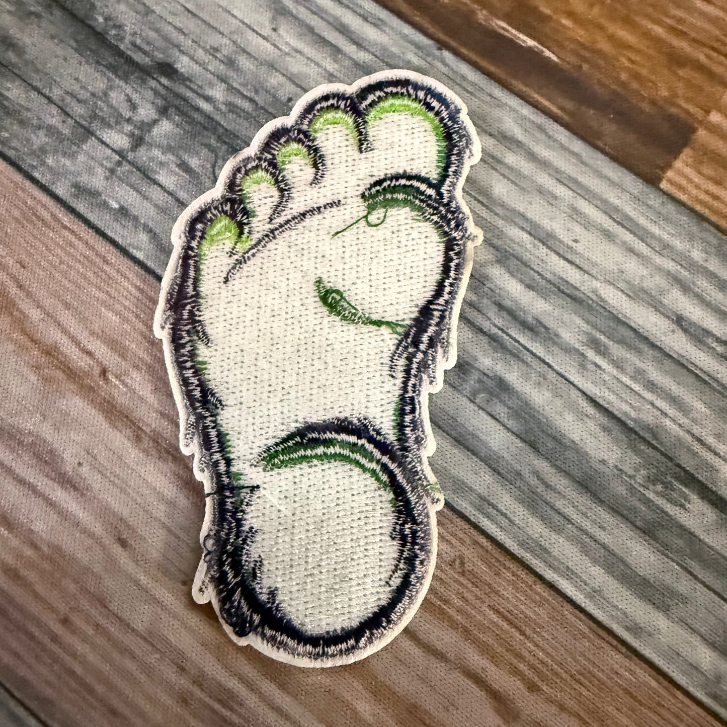 Bigfoot Footprint Embroidered Patch | Patch | Cryptids | Retro & Vintage
