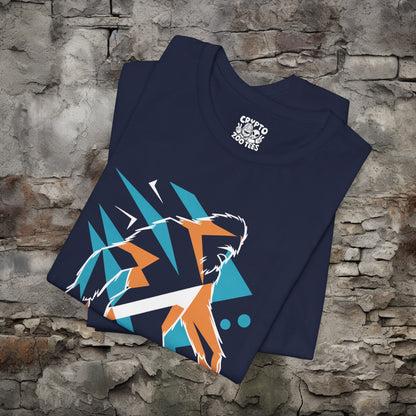 T-Shirt - Abstract Bigfoot Sasquatch Geometrical Tee | Bella + Canvas T-shirt from Crypto Zoo Tees