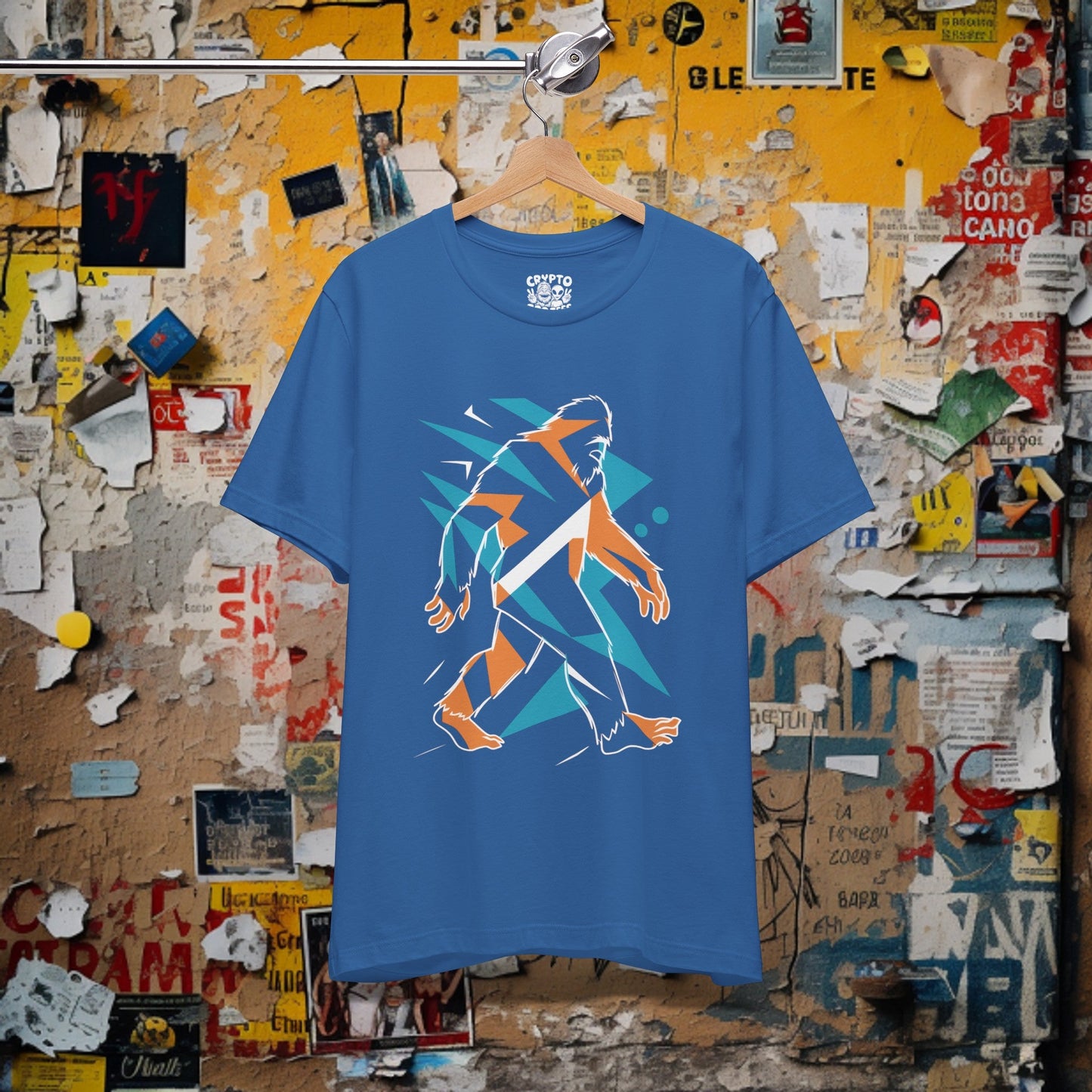 T-Shirt - Abstract Bigfoot Sasquatch Geometrical Tee | Bella + Canvas T-shirt from Crypto Zoo Tees