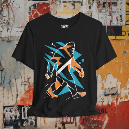 T-Shirt - Abstract Bigfoot Sasquatch Geometrical Tee | Bella + Canvas T-shirt from Crypto Zoo Tees