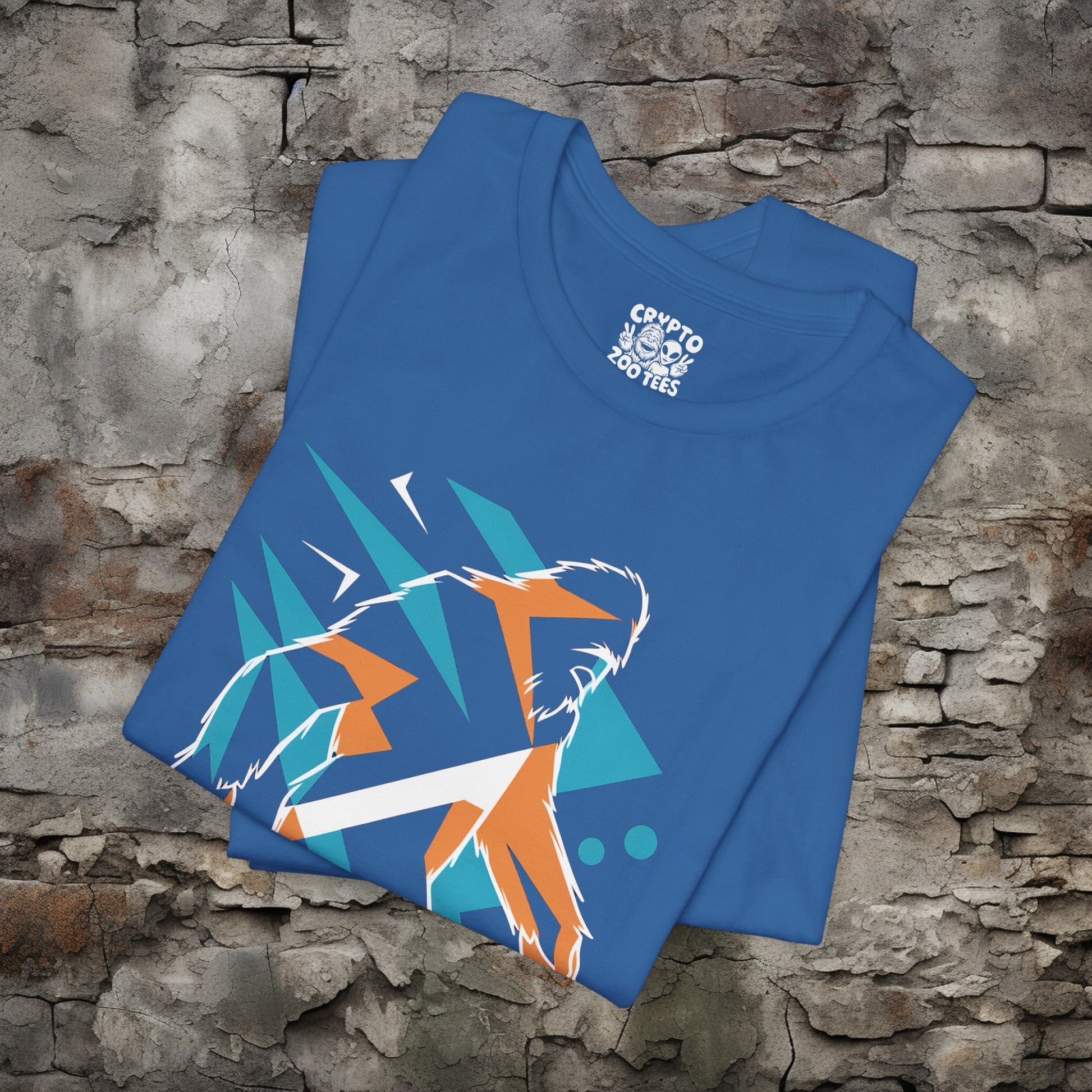 T-Shirt - Abstract Bigfoot Sasquatch Geometrical Tee | Bella + Canvas T-shirt from Crypto Zoo Tees