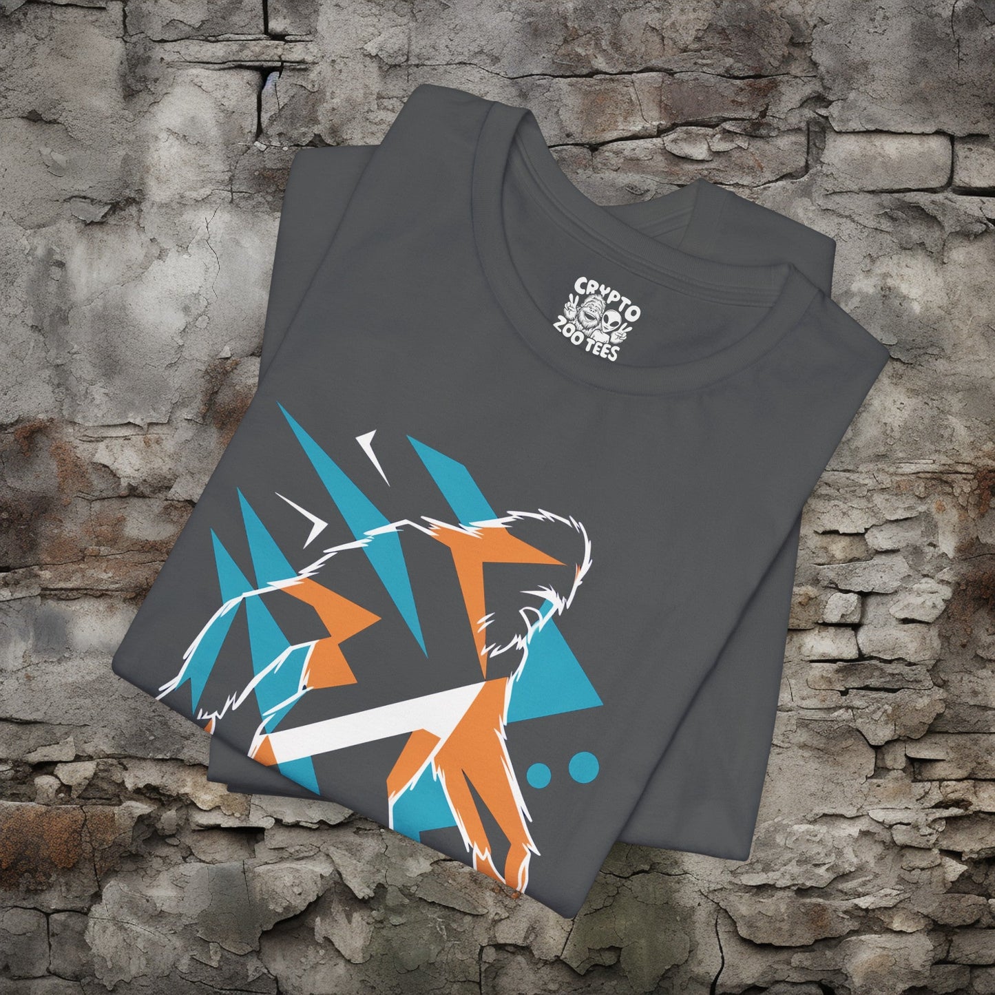 T-Shirt - Abstract Bigfoot Sasquatch Geometrical Tee | Bella + Canvas T-shirt from Crypto Zoo Tees