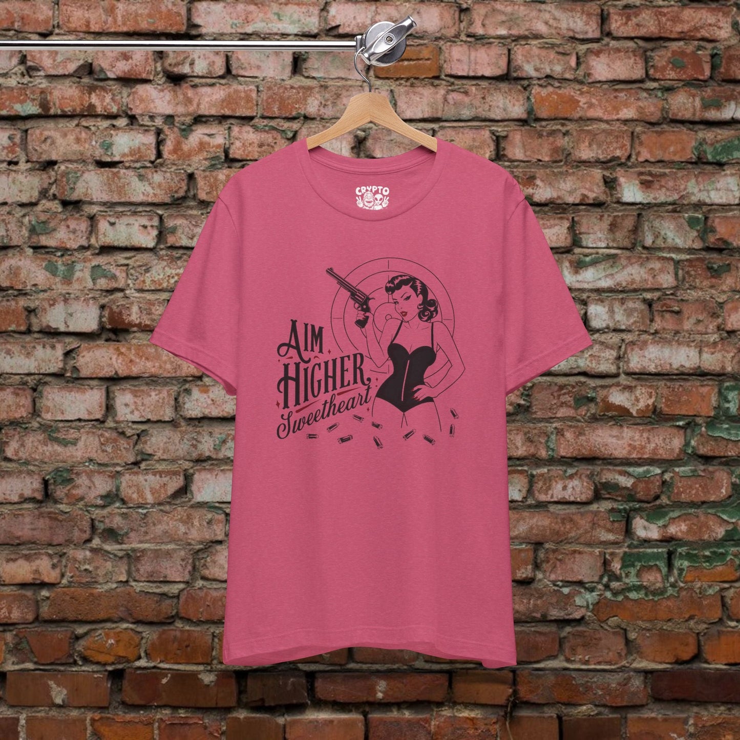 T-Shirt - Aim Higher | Unisex T-shirt | Retro & Vintage | Rockabilly, Pinup from Crypto Zoo Tees