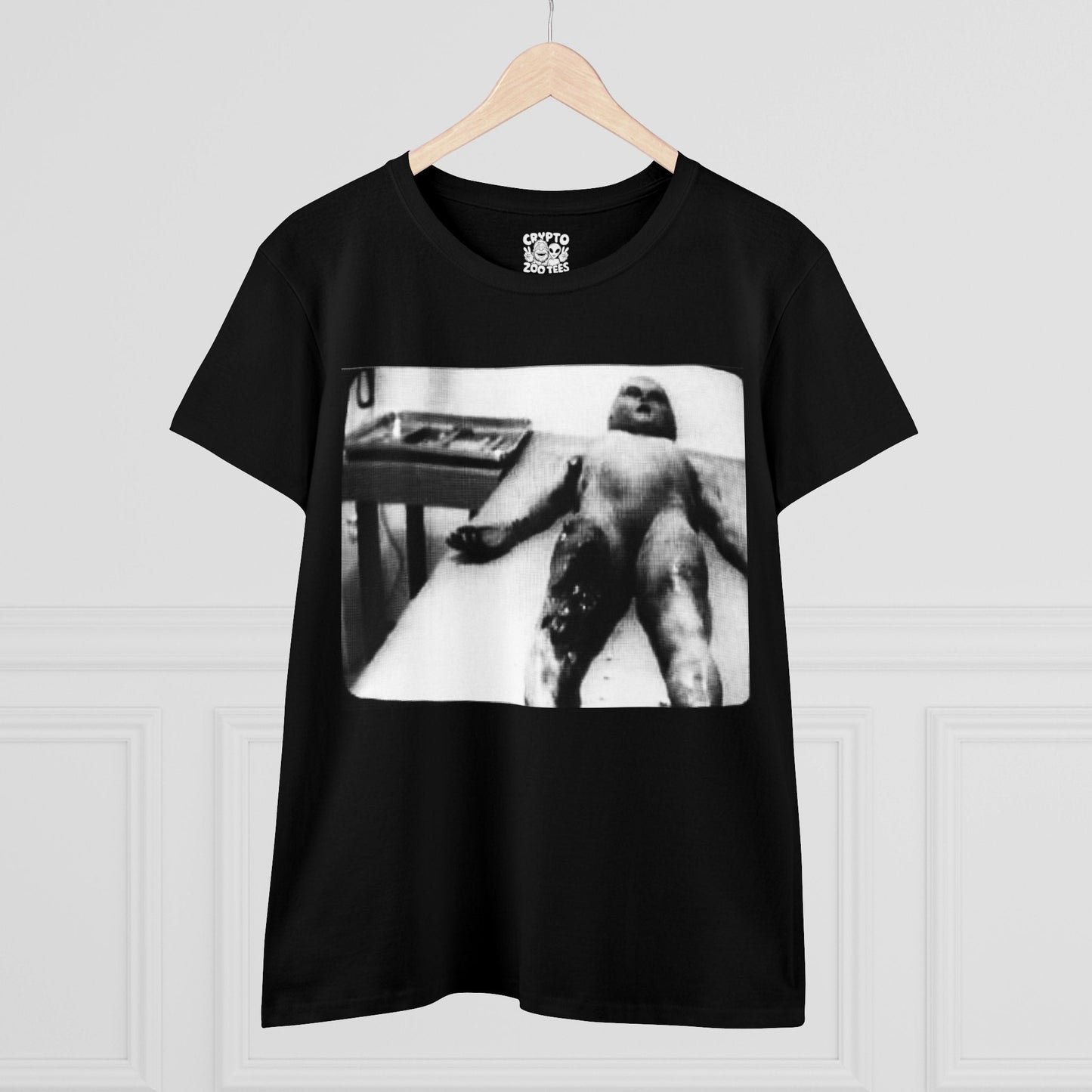 T-Shirt - Alien Autopsy Photo | Women's T-Shirt | Cotton Tee from Crypto Zoo Tees