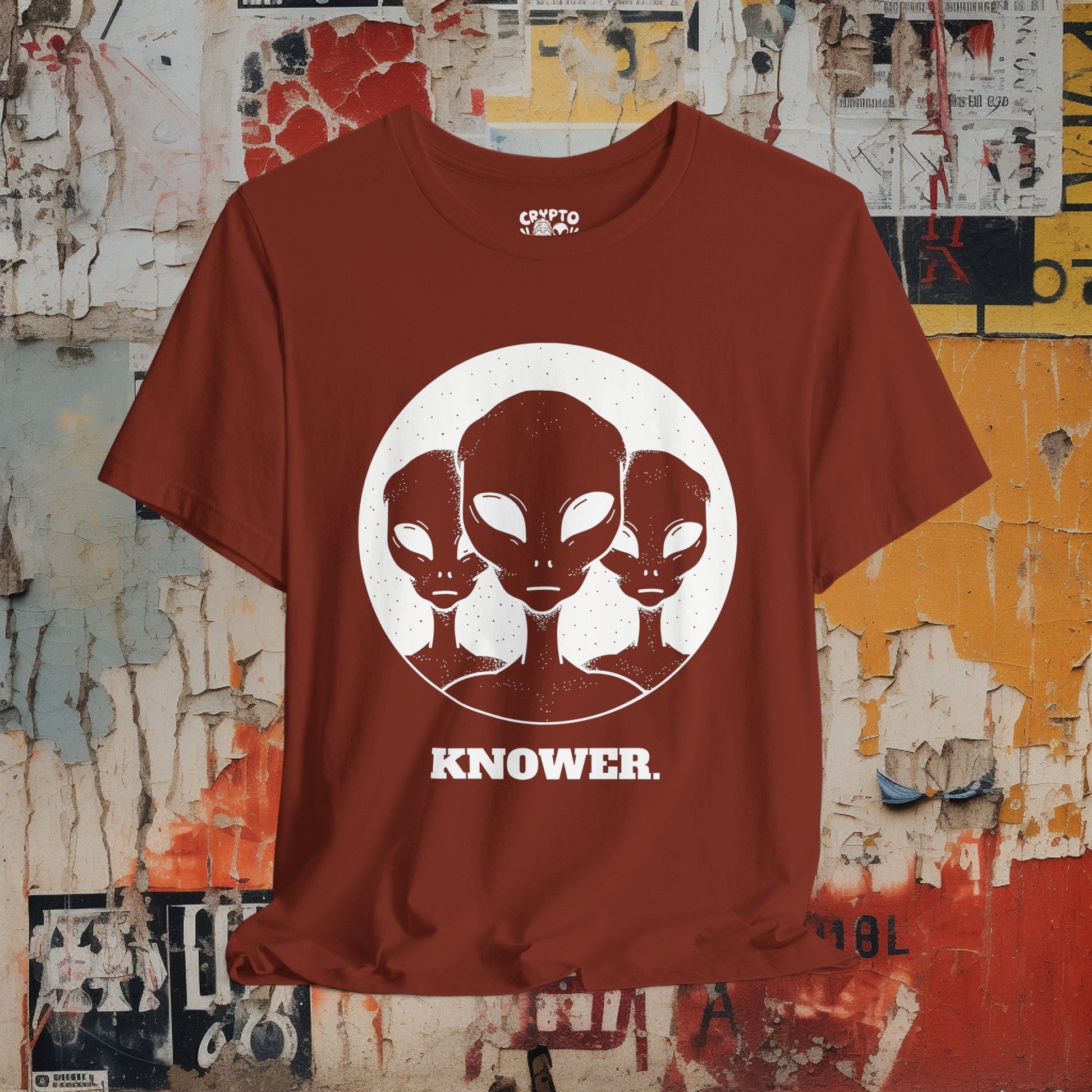 T-Shirt - Alien Knower T-shirt | Bella + Canvas Unisex T-shirt from Crypto Zoo Tees