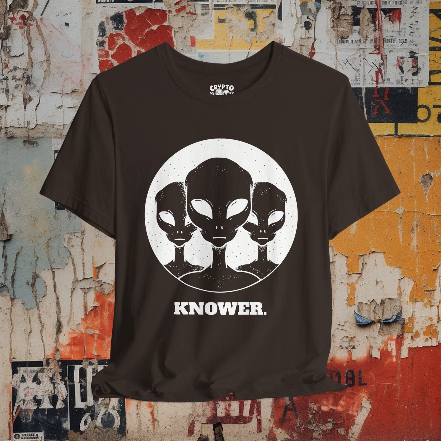 T-Shirt - Alien Knower T-shirt | Bella + Canvas Unisex T-shirt from Crypto Zoo Tees