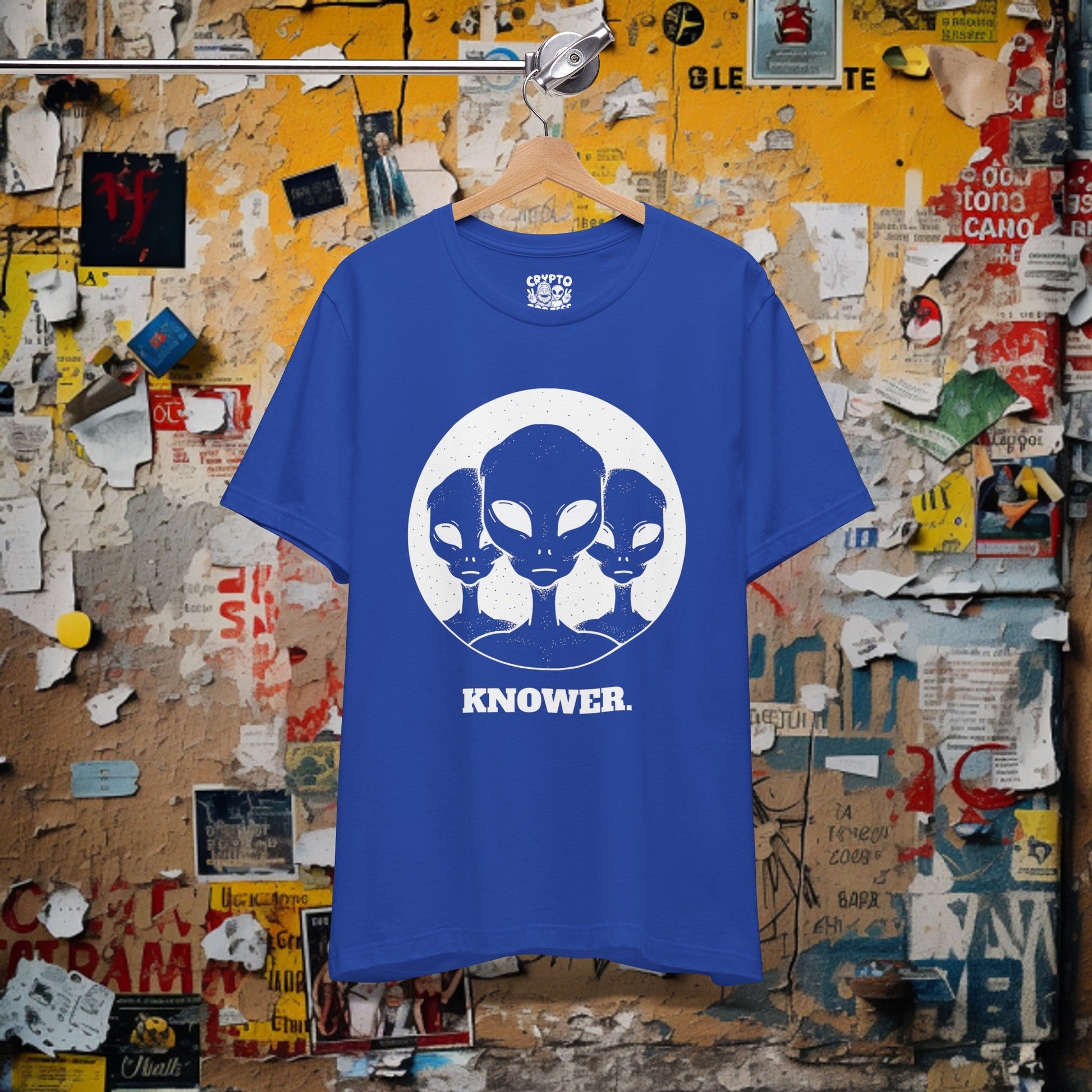 T-Shirt - Alien Knower T-shirt | Bella + Canvas Unisex T-shirt from Crypto Zoo Tees