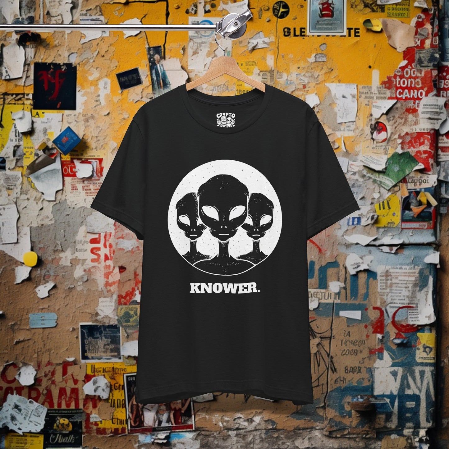 T-Shirt - Alien Knower T-shirt | Bella + Canvas Unisex T-shirt from Crypto Zoo Tees