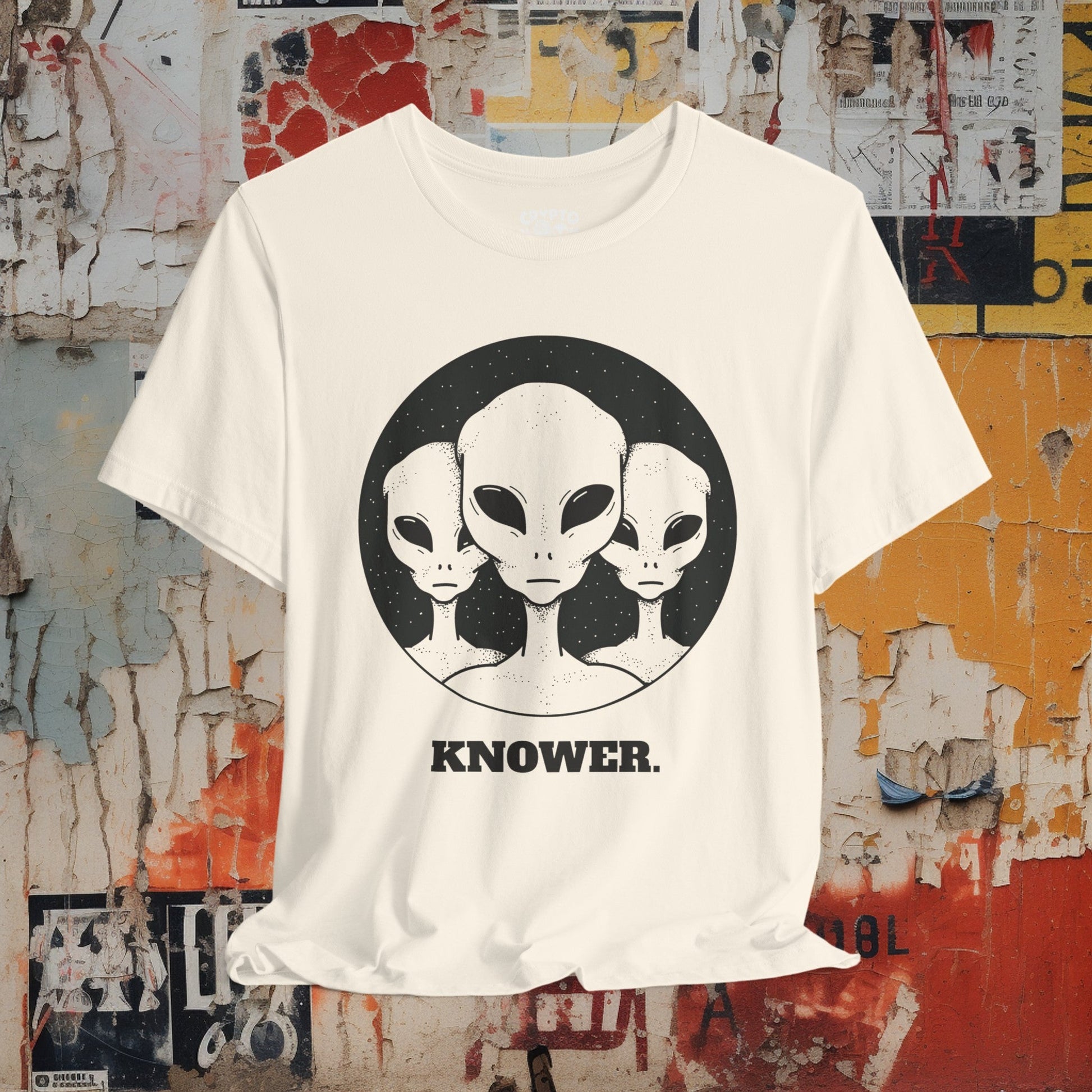 T-Shirt - Alien Knower T-shirt | Bella + Canvas Unisex T-shirt from Crypto Zoo Tees