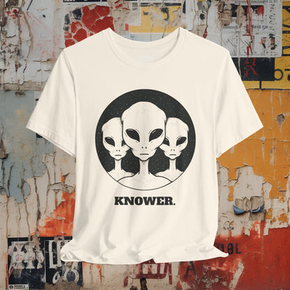 T-Shirt - Alien Knower T-shirt | Bella + Canvas Unisex T-shirt from Crypto Zoo Tees