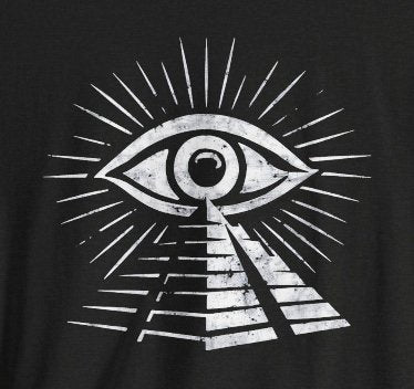 T-Shirt - All Seeing Eye Pyramid Shirt | Bella + Canvas Unisex T-shirt from Crypto Zoo Tees