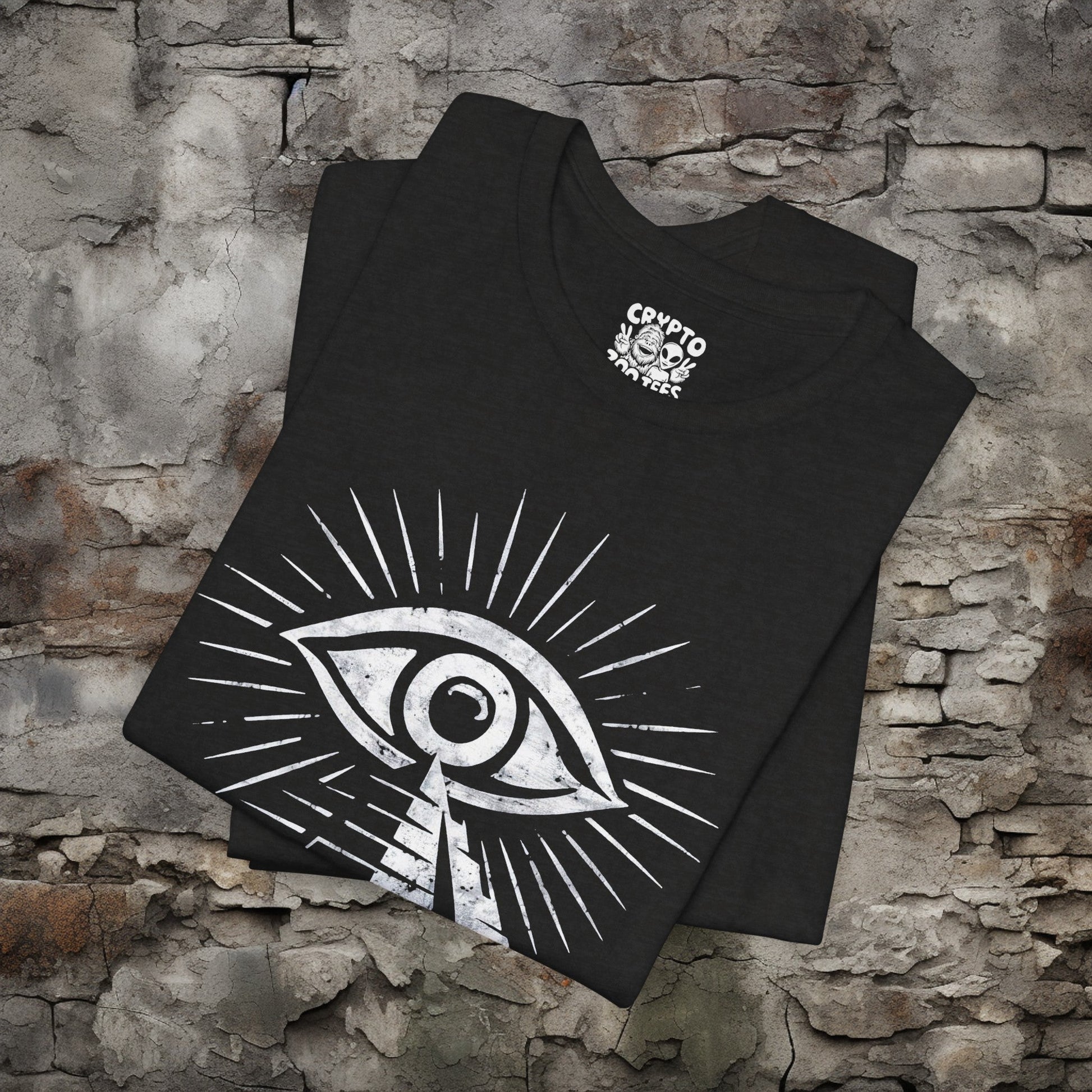 T-Shirt - All Seeing Eye Pyramid Shirt | Bella + Canvas Unisex T-shirt from Crypto Zoo Tees