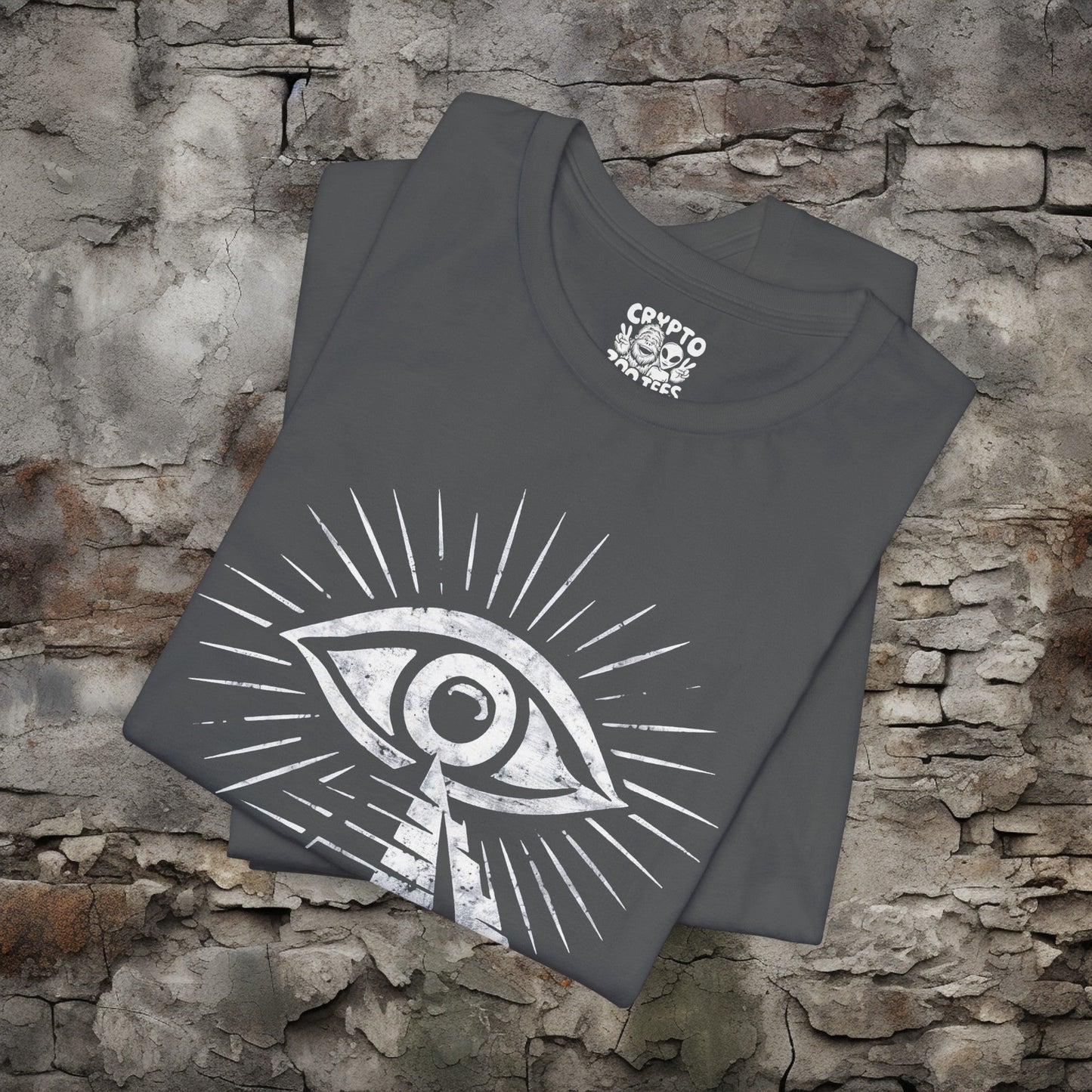 T-Shirt - All Seeing Eye Pyramid Shirt | Bella + Canvas Unisex T-shirt from Crypto Zoo Tees