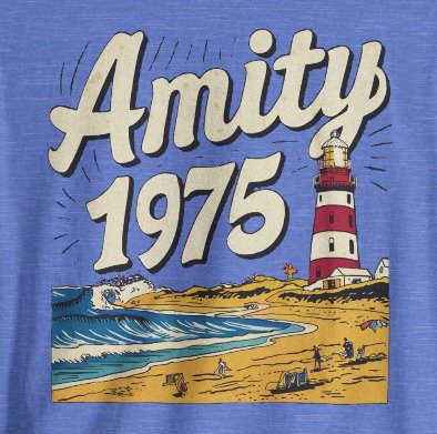 T-Shirt - Amity 1975 Jaws Movie Shark Week Fan Shirt | Bella + Canvas Unisex T-shirt from Crypto Zoo Tees