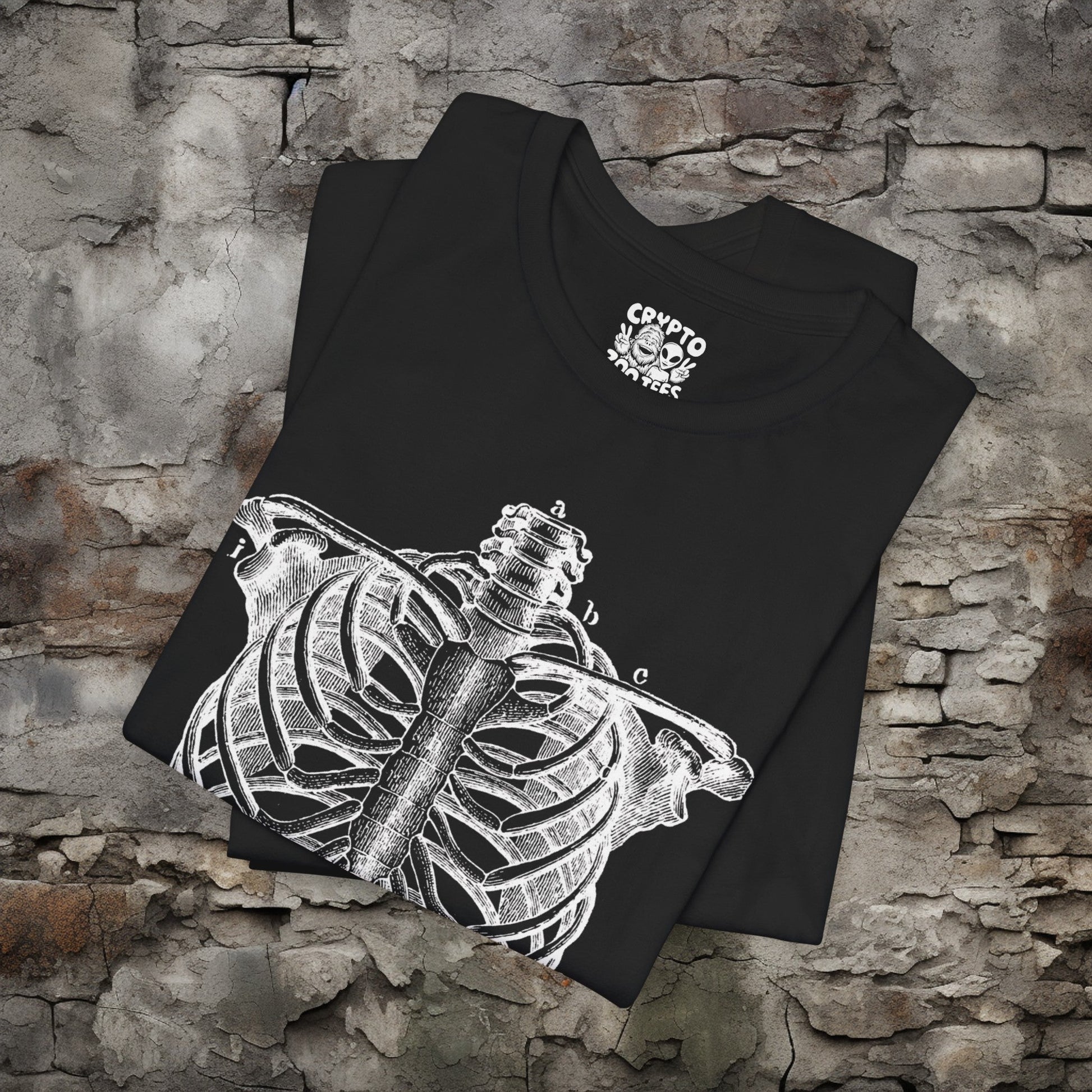 T-Shirt - Anatomical Ribcage | Bella + Canvas Unisex T-shirt from Crypto Zoo Tees