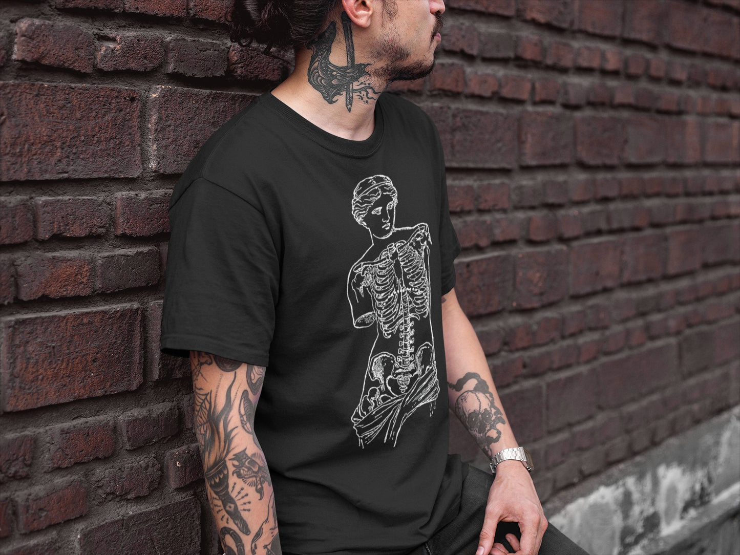 T-Shirt - Anatomical Venus Goth Tee | Bella + Canvas Unisex T-shirt from Crypto Zoo Tees