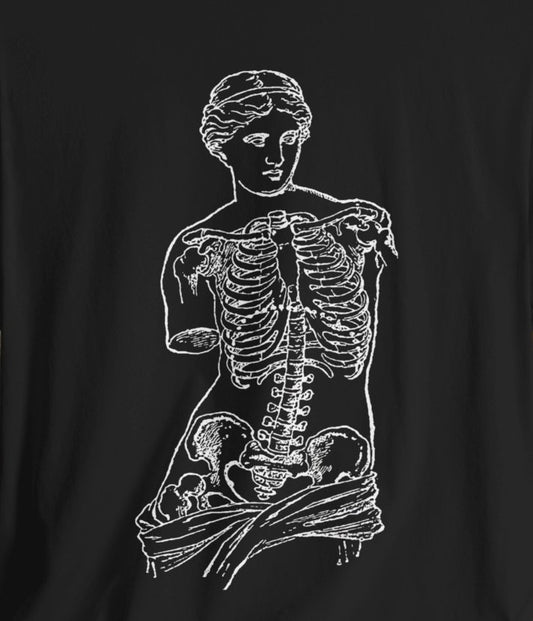 T-Shirt - Anatomical Venus Goth Tee | Bella + Canvas Unisex T-shirt from Crypto Zoo Tees