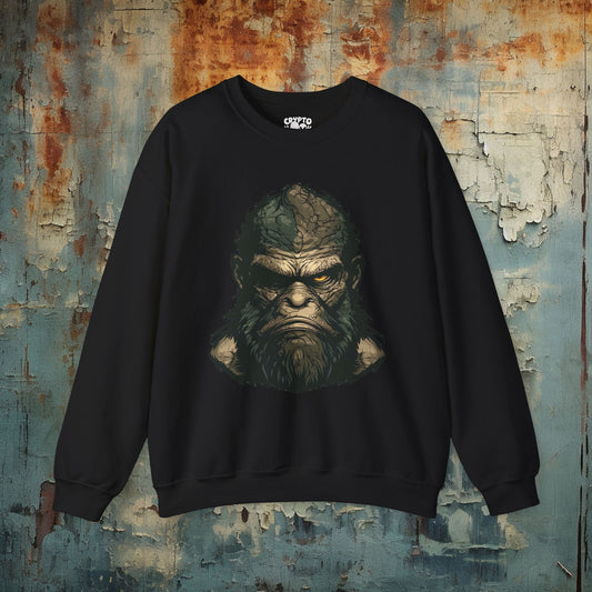 Sweatshirt - Angry Bigfoot Sweatshirt - Funny Cryptid Graphic Pullover from Crypto Zoo Tees