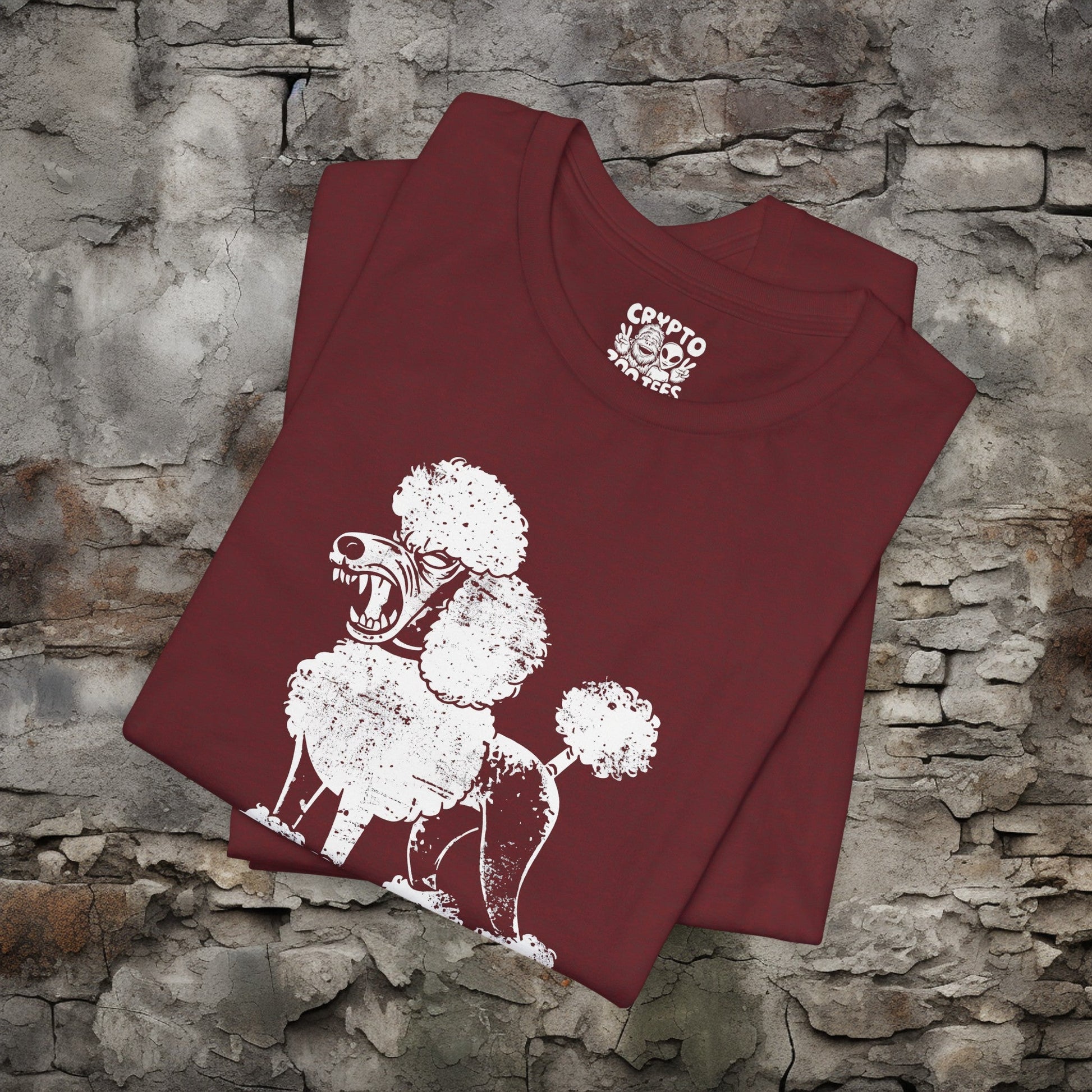 T-Shirt - Angry Poodle Tee Dog Shirt | Bella + Canvas Unisex T-shirt from Crypto Zoo Tees