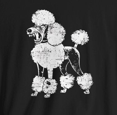 T-Shirt - Angry Poodle Tee Dog Shirt | Bella + Canvas Unisex T-shirt from Crypto Zoo Tees