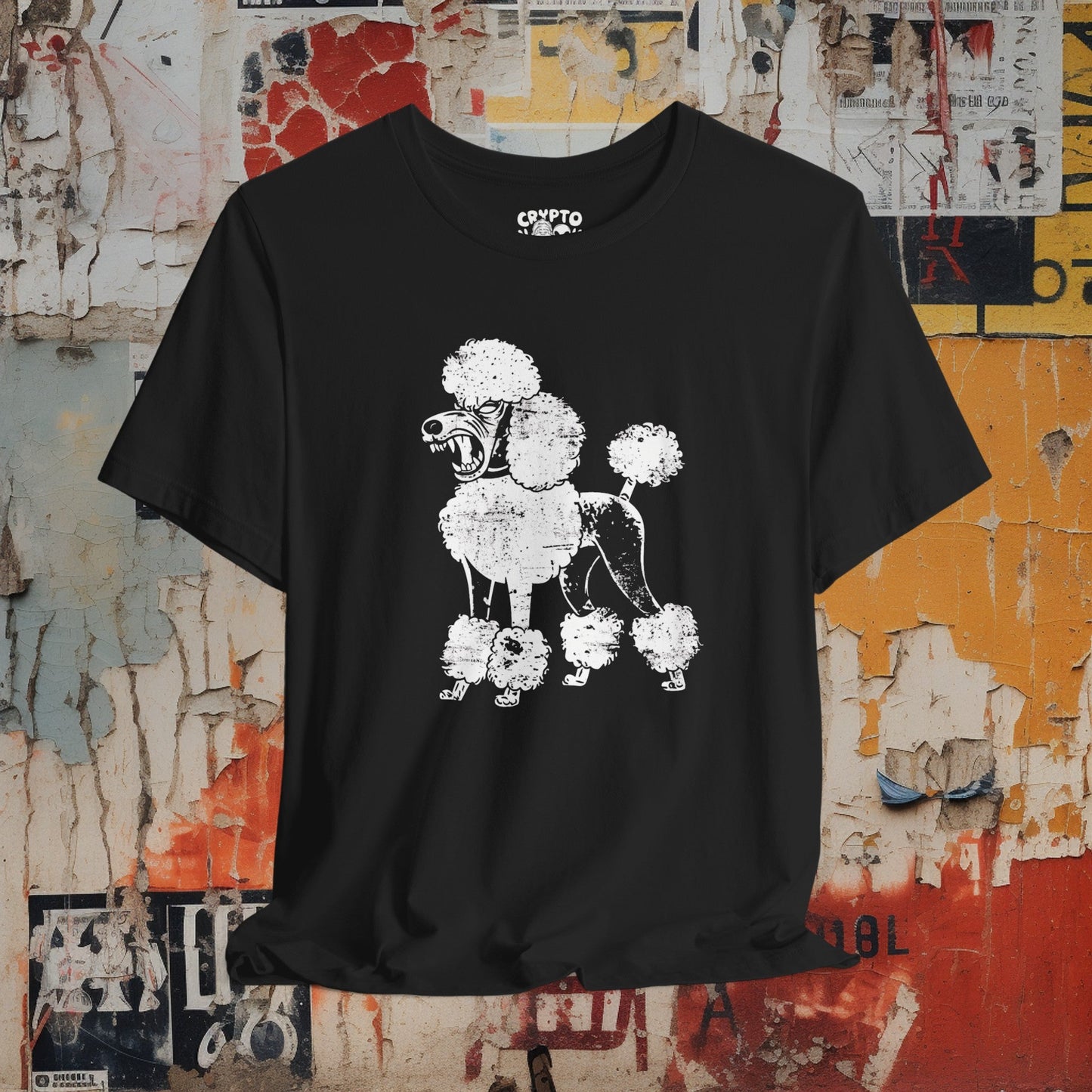 T-Shirt - Angry Poodle Tee Dog Shirt | Bella + Canvas Unisex T-shirt from Crypto Zoo Tees