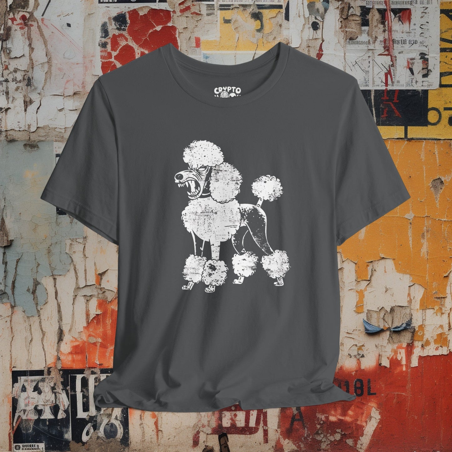 T-Shirt - Angry Poodle Tee Dog Shirt | Bella + Canvas Unisex T-shirt from Crypto Zoo Tees