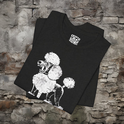 T-Shirt - Angry Poodle Tee Dog Shirt | Bella + Canvas Unisex T-shirt from Crypto Zoo Tees