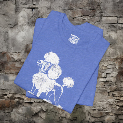 T-Shirt - Angry Poodle Tee Dog Shirt | Bella + Canvas Unisex T-shirt from Crypto Zoo Tees