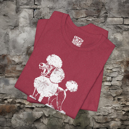 T-Shirt - Angry Poodle Tee Dog Shirt | Bella + Canvas Unisex T-shirt from Crypto Zoo Tees