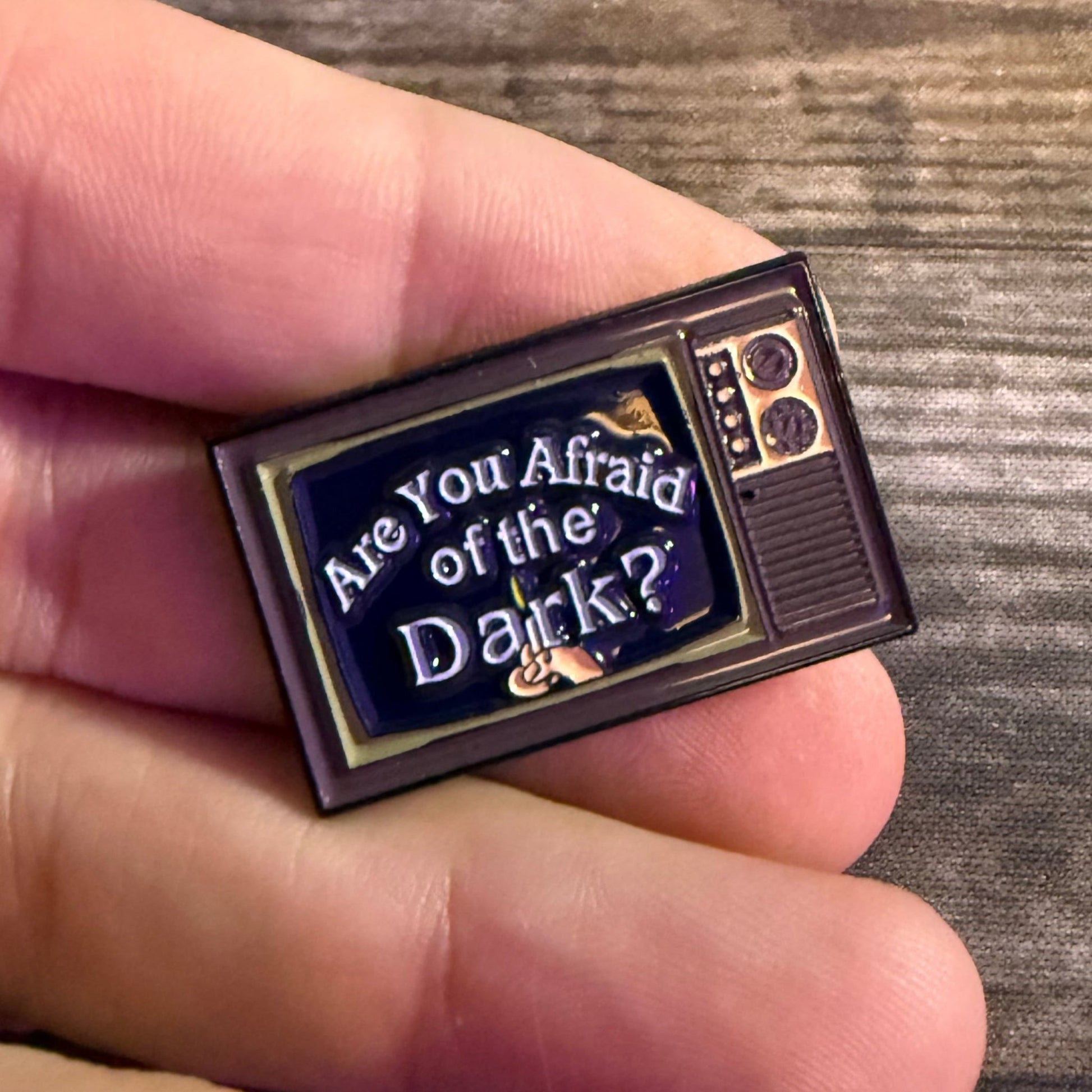  - Are You Afraid of the Dark? Pinback Button | Pinback Button | Horror | Retro & Vintage from Crypto Zoo Tees