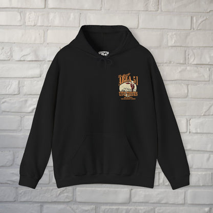 Hoodie - Area 51 UFO Tours 2 Sided Hoodie | Alien & UFO | Unisex Pullover Hoodie - Gildan from Crypto Zoo Tees